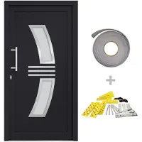 vidaXL Porte d'ingresso antracite 88x200 cm