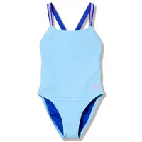 Speedo Women's Female Solid Comfort V-Back Costume intero Donna (42, blu)