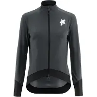 Assos Women's Equipe R Rain Jacket S11 Giacca ciclismo Donna (XL, nero/grigio)