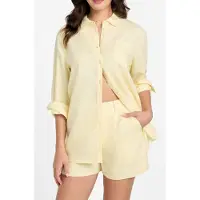 Guess Marciano GUESS Ls Gen Linen Shirt Cotton Yellow Taglia: S | Maglie a manica lunga Outlet | Donna | Bianco
