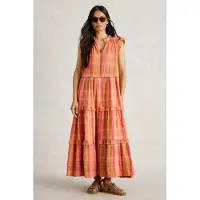 White Stuff Rosie Check Maxi Dress Pink Multi Taglia: 16 REGULAR | Maxi abiti Outlet | Donna | Rosa