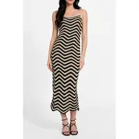 Guess Marciano GUESS Sl Vera Chevron Lace Natural/jet Black Mu Taglia: XL | Abiti Midi Outlet | Donna | Nero