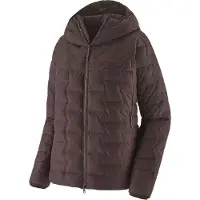 Patagonia - Piumino leggero in piuma naturale - W's Durable Down Hoody Den Brown per Donne in Nylon - Taglia XS - Marrone