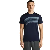 Icebreaker Merino 150 Tech Lite S/S Tee Getaway Maglia merino Uomo (XL, blu)