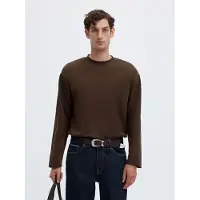 Selected Maglietta A Maniche Lunghe Uomini Marrone L