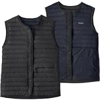 Patagonia Women's Lightweight Reversible Down Sweater Vest Gilet in piumino Donna (XL, nero)