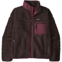 Patagonia Women's Classic Retro-X Jacket Giacca in pile Donna (XXL, nero/marrone)
