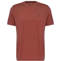 Stoic Merino180 BengtSt. T-Shirt Maglia merino Uomo (L, rosso/marrone)