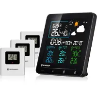 Bresser Quadro Individio NV: stazione meteorologica wireless con 3 sensori esterni