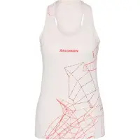 Salomon Women's S/Lab Speed Singlet Maglia da corsa Donna (M, bianco)