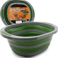 Markenlos Lavello da incasso con tagliere integrato, disponibile nei colori verde e grigio, realizzato in plastica