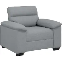 vidaXL Poltrona Grigio chiaro 100x81x84 cm Tessuto