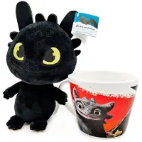 Dreamworks Sdentato Dragon Trainer Tazza E Peluche 18 Cm