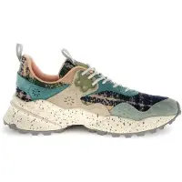 Flower Mountain per donna. 2017822 Sneakers multicolore Kotetsu (37), Basso, Nubuck, Stringhe, Casual, Turchese