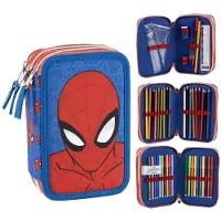 Cerda Spiderman Astuccio Triplo Per Matite Spiderman Marvel