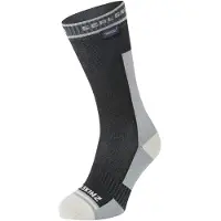 Sealskinz Holverstone Mid Length Calze da running (43-46, grigio/nero)