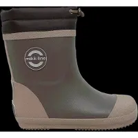 Mikk-Line Kid's Wellies Winter Mix Barefoot Stivali di gomma Bambini (25, marrone)