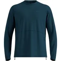 Odlo Mid Layer Classic Crew Maglia funzionale Uomo (S, blu)
