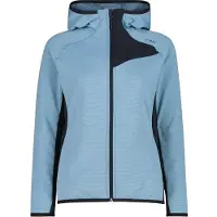 CMP Women's Jacket Fix Hood 36G1816 Giacca in pile Donna (42, blu)