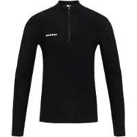 Mammut Tree Wool Thermal FL Half Zip Longsleeve Maglia funzionale Uomo (S, nero)