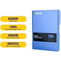 OEM Inverter solare ibrido, onda sinusoidale pura, tecnologia MPPT, ANJ-6200W-48V-WIFI, 220-240V