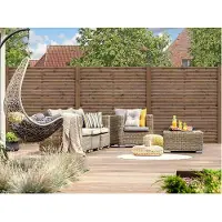 WOODTEX Marrone 180x180 cm Recinzione frangivista a rombi, Kit fai da te per recinzione da giardino in legno di pino, Impregnato in autoclave (KDI), Recinzione in legno di lunga durata, Recinzione