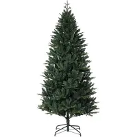 StarTech.com Albero di Natale artificiale - Abete nordico, altezza 150 cm - Molto folto e realistico - Materiale: PVC - Per uso interno - Montaggio rapido - Colore: verde