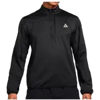 Nike ACG Therma Fit Wolf Grid Half-Zip Top Pullover in pile Uomo (S, nero)