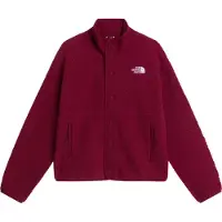 The North Face - Pile morbido e confortevole - W Cragmont Snap Front Fleece Jacket Burgundy Crush per Donne in Poliestere Riciclato - Taglia S - Bordeaux