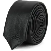 Karl Lagerfeld Sciarpa ' K/Autograph Lederkrawatte ' nero