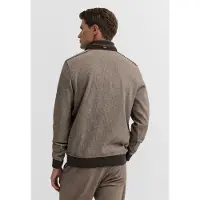 Bugatti Pullover marrone / bianco