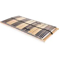 vidaXL Rete a doghe con 42 doghe, 7 zone, 140x200 cm