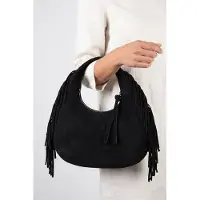 And Other Stories & Other Stories S Small Adelice Fringed Black Taglia: OS | Borse a mano Outlet | Donna | Nero