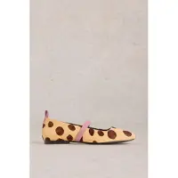 White Stuff Minnie Strap Leather Ballerina Natural Print Taglia: 5 | Ballerine Outlet | Donna