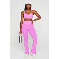 Fabletics Sleek Seamless High-waisted Flare Pant Electric Orchid Taglia: XS REG | Leggings Outlet | Donna | Magenta