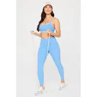 Fabletics Heatherflex High-waisted Legging Bali Blue Heather Taglia: 2X REG | Leggings Outlet | Donna | Blu