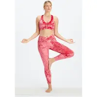 Fabletics Crushed Velour Crossover Legging Strawberry Red Taglia: M Short | Leggings Outlet | Donna | Rosso