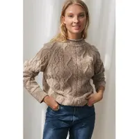 TWOTHIRDS Baltimore Knit Beige Taglia: L | Maglioni a maglia Outlet | Donna | Marrone