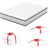 DEWINNER , materasso, 160 x 200 cm, set composto da: 1 materasso, 1 copripiumino e 1 cuscino. Spessore: 16 cm. Materasso in memory foam ad alta densità