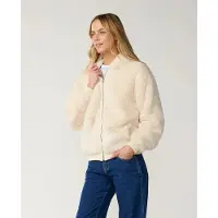 Ripcurl Women's Bossa Nova Fluffy Polar Fleece Giacca in pile Donna (M, beige)