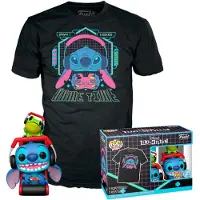 Funko POP! Maglietta A Maniche Corte Disney Stitch Gamer With Frog