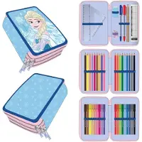 Cerda Disney Astuccio Triplo Per Matite Elsa Frozen Disney