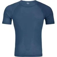 Ortovox 120 Comp Light Short Sleeve Intimo lana merinos Uomo (S, blu)