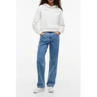 Tommy Hilfiger Relaxed Repeat Logo Hoodie Ecru Taglia: XS | Felpe con cappuccio Outlet | Donna | Marrone