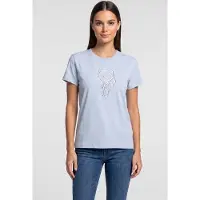 Karl Lagerfeld Ikon Sketch Print T-shirt Windsurfer Taglia: S | Maglie Sportivi Outlet | Donna