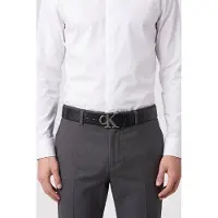 Calvin Klein Ck Buckle 40mm Fixed Belt Black/antique Silver Taglia: 105 | Cinture Outlet | Uomo | Grigio