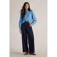 White Stuff Pauline Embroidered Top Denim Multi Taglia: 16 | Maglie a manica lunga Outlet | Donna | Blu