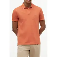 Tommy Hilfiger Garment Dye Regular Polo Rusty Ochre Taglia: L | Polo Outlet | Uomo | Marrone