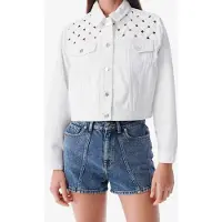 Iro Paris Ubaldo Outerwear Optical White Taglia: 34 | Giacche di jeans Outlet | Donna | Bianco