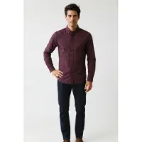 Timberland Micro Gingham Poplin Shirt Port Royale Yd Taglia: XL | Camicie Casual Outlet | Uomo